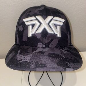 New Era 9Fifty PXG Fairway Black Camo Tactical Stretch Fit Golf Hat PGA Stitched